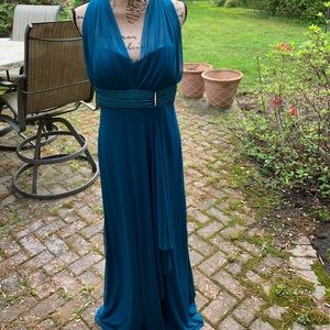 Onyx Beautiful Teal Gown Size L